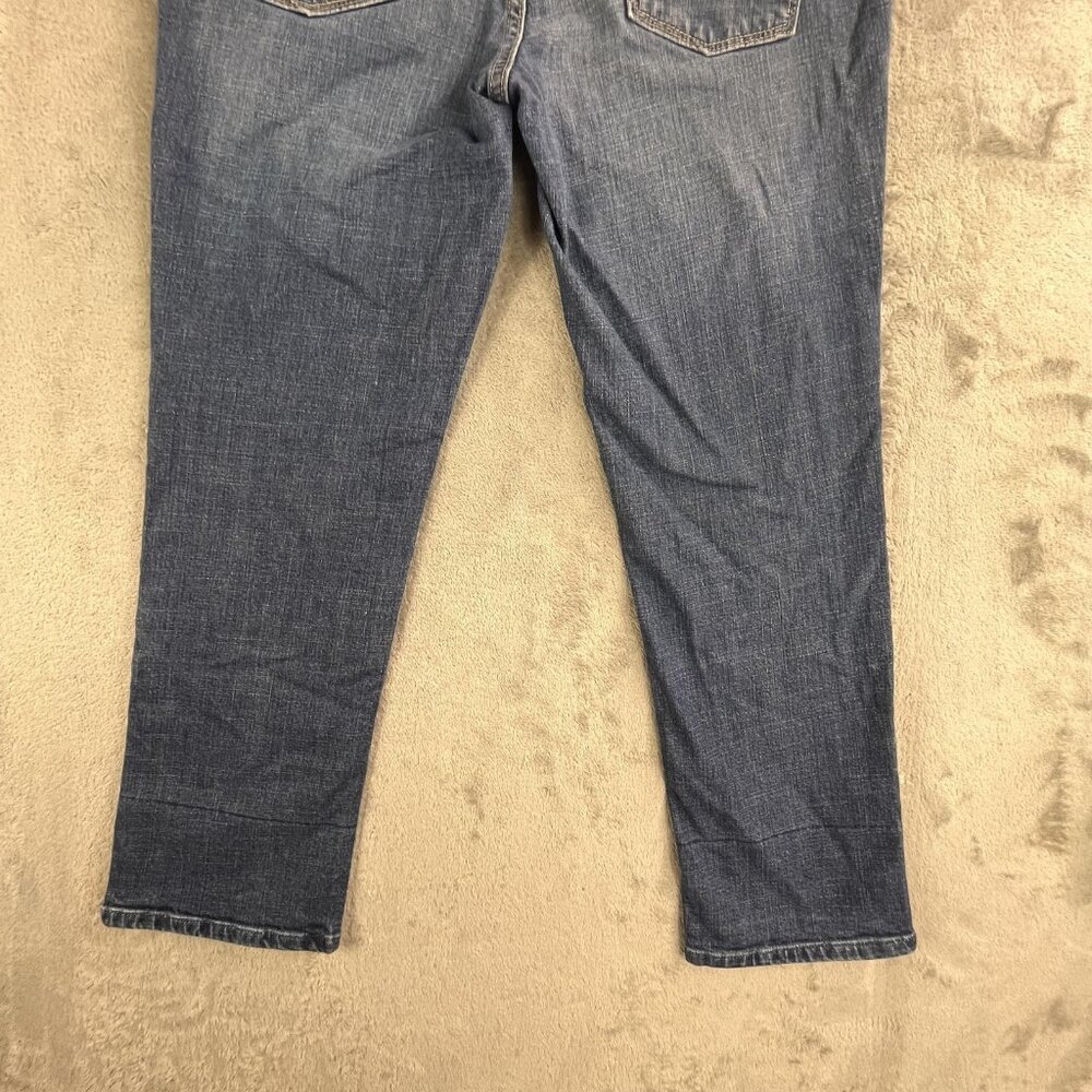 Banana Republic Jeans Womens 8 Blue Stretch Denim Straight Leg Classic Fit Pants - Picture 14 of 16